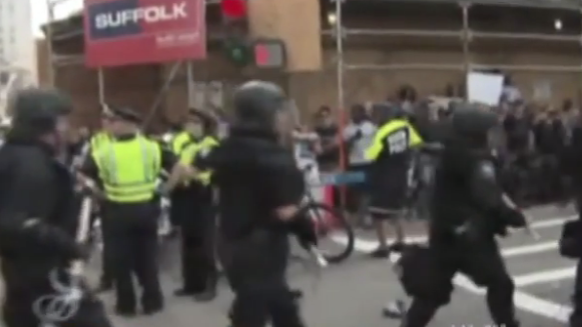 Βοστόνη: Συγκρούσεις διαδηλωτών με την αστυνομία στην αντιρατσιστική διαδήλωση